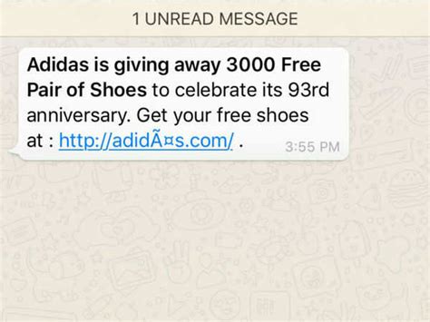 fake adidas whatsapp|Don't fall for this 'free Adidas shoes' scam on WhatsApp.